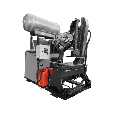 Guernet Tyrebox TB157HY truck compressor and tire changer demonstrating its power and efficiency.